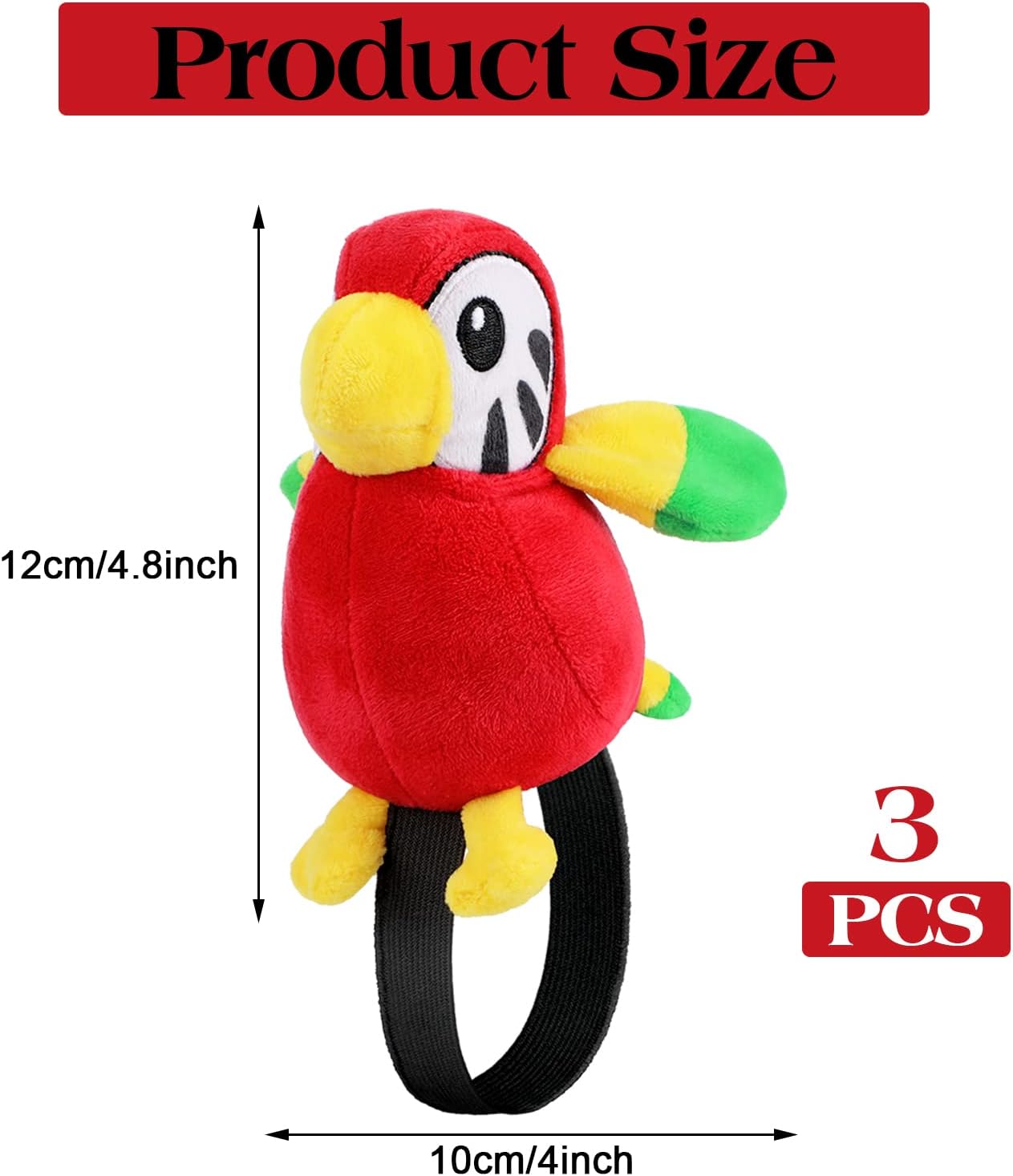Kathfly 3 Pcs Pirate Parrot Shoulder Prop Toy