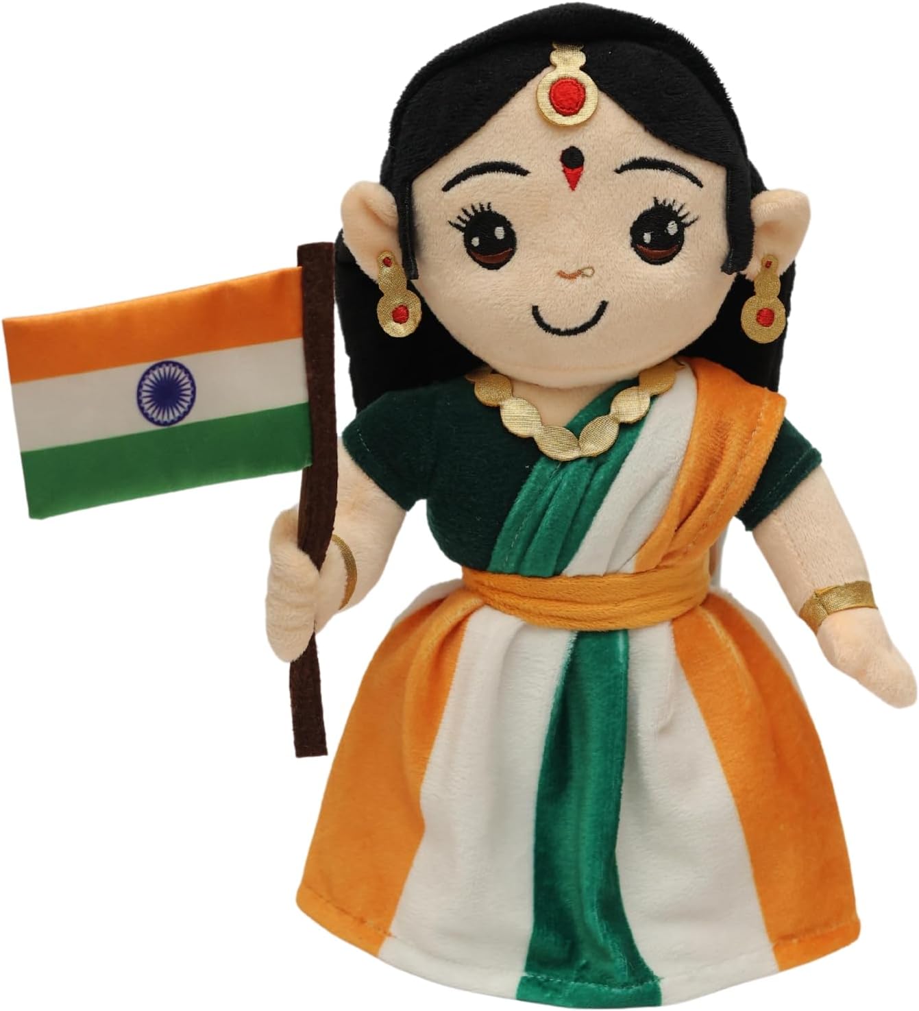 Pandas Box Musical Bharat MATA 30cms Plush Toy