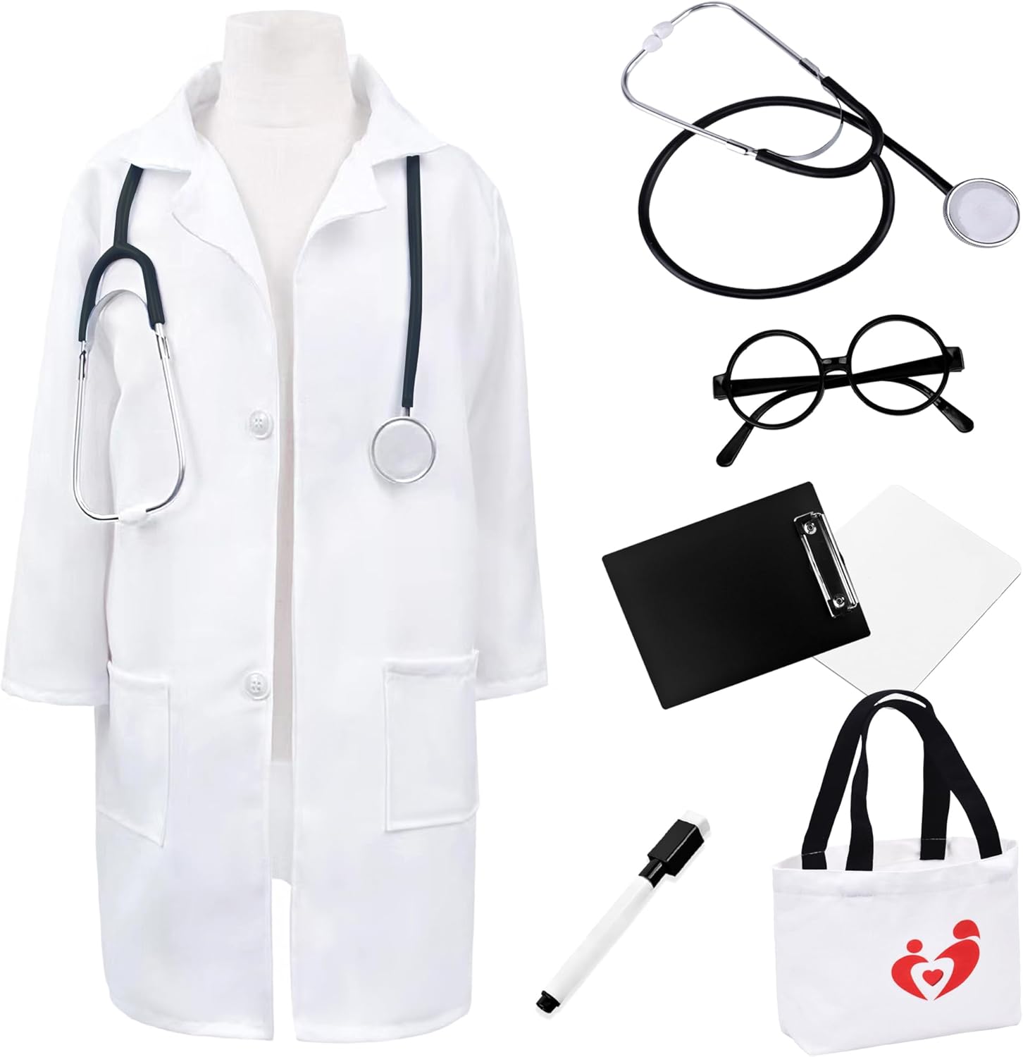 Doctor Costume for Kids Lab Coat Nurse Scientist Costume