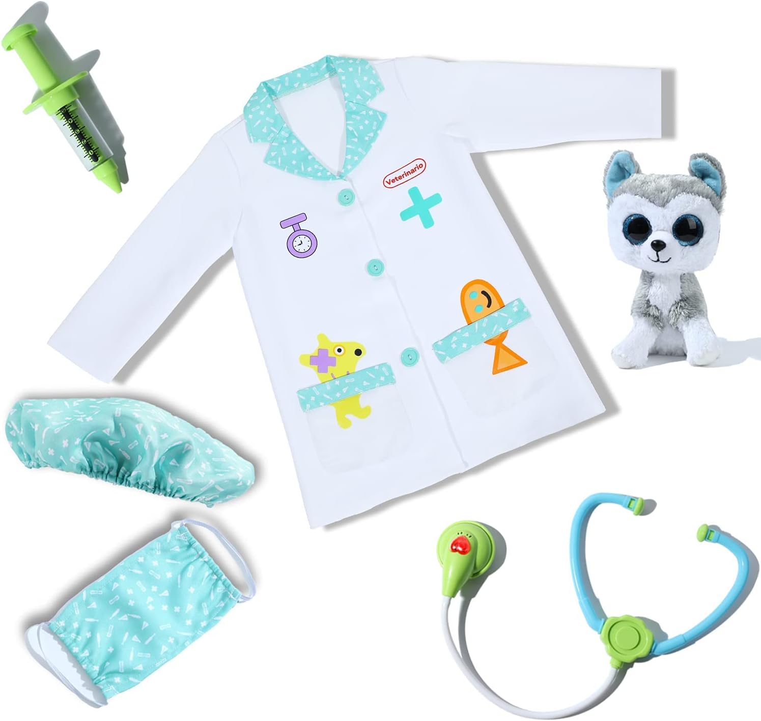 Kids Doctor Costume for Halloween and Pretend Play