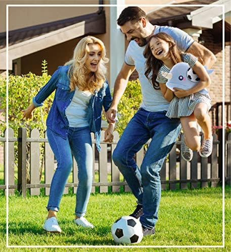 DolliBu Blue Narwhal Plush with Soccer Ball - 1175 Inch