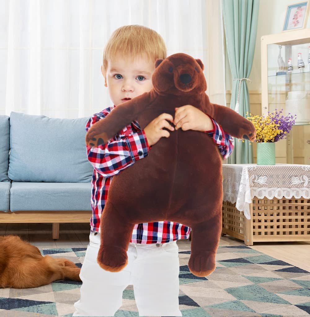 SNOWOLF Giant Cuddly Brown Teddy Bear Stuffed Animal