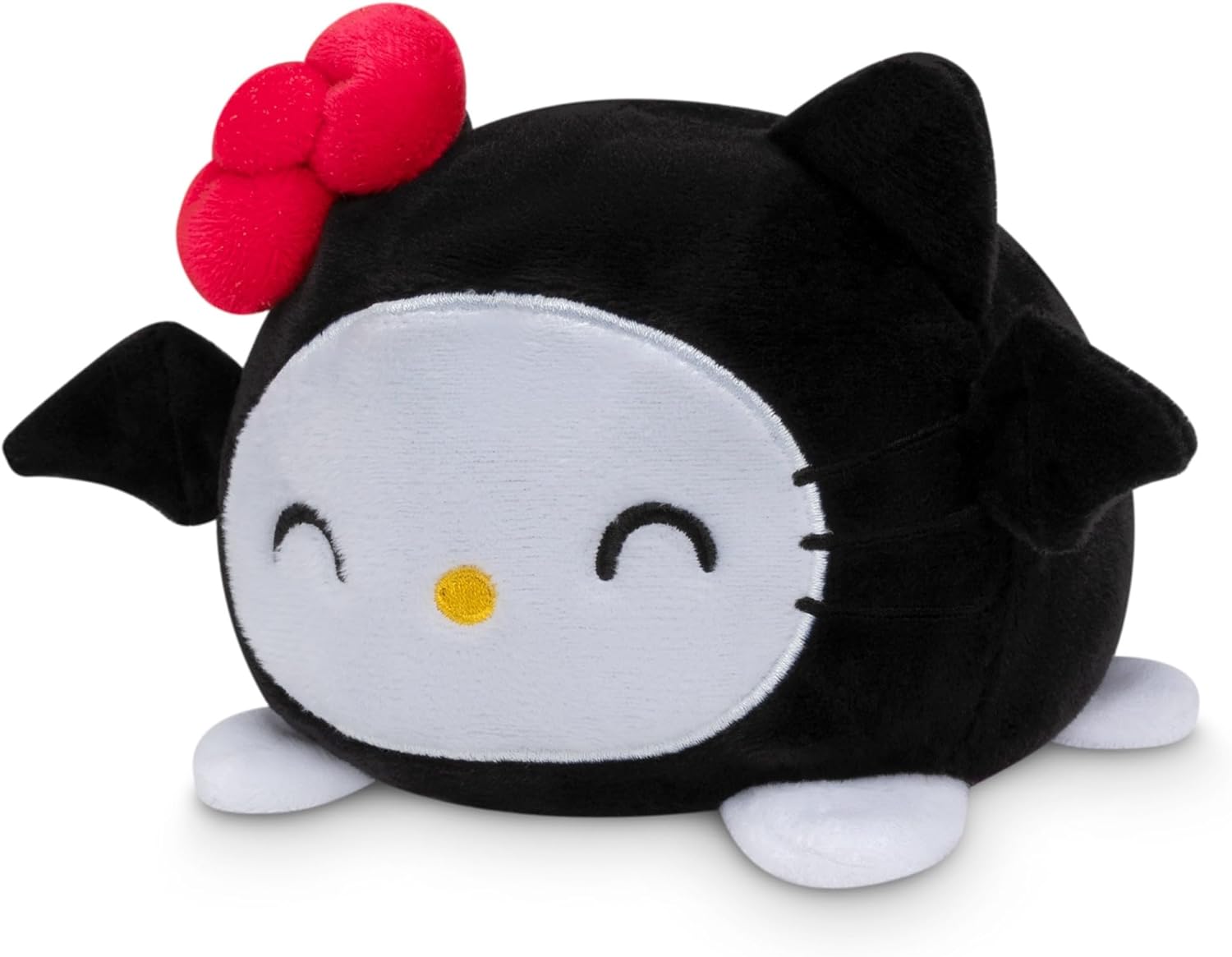 TeeTurtle Reversible Plushie - Halloween Witch Bat Hello Kitty