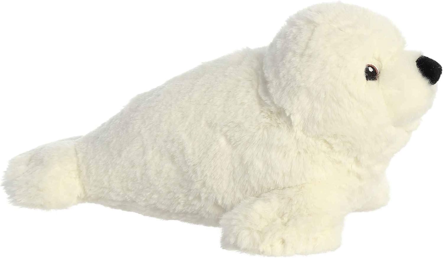 Aurora Responsibly Made Eco Seal Stuffed Animal - 12 Inches White