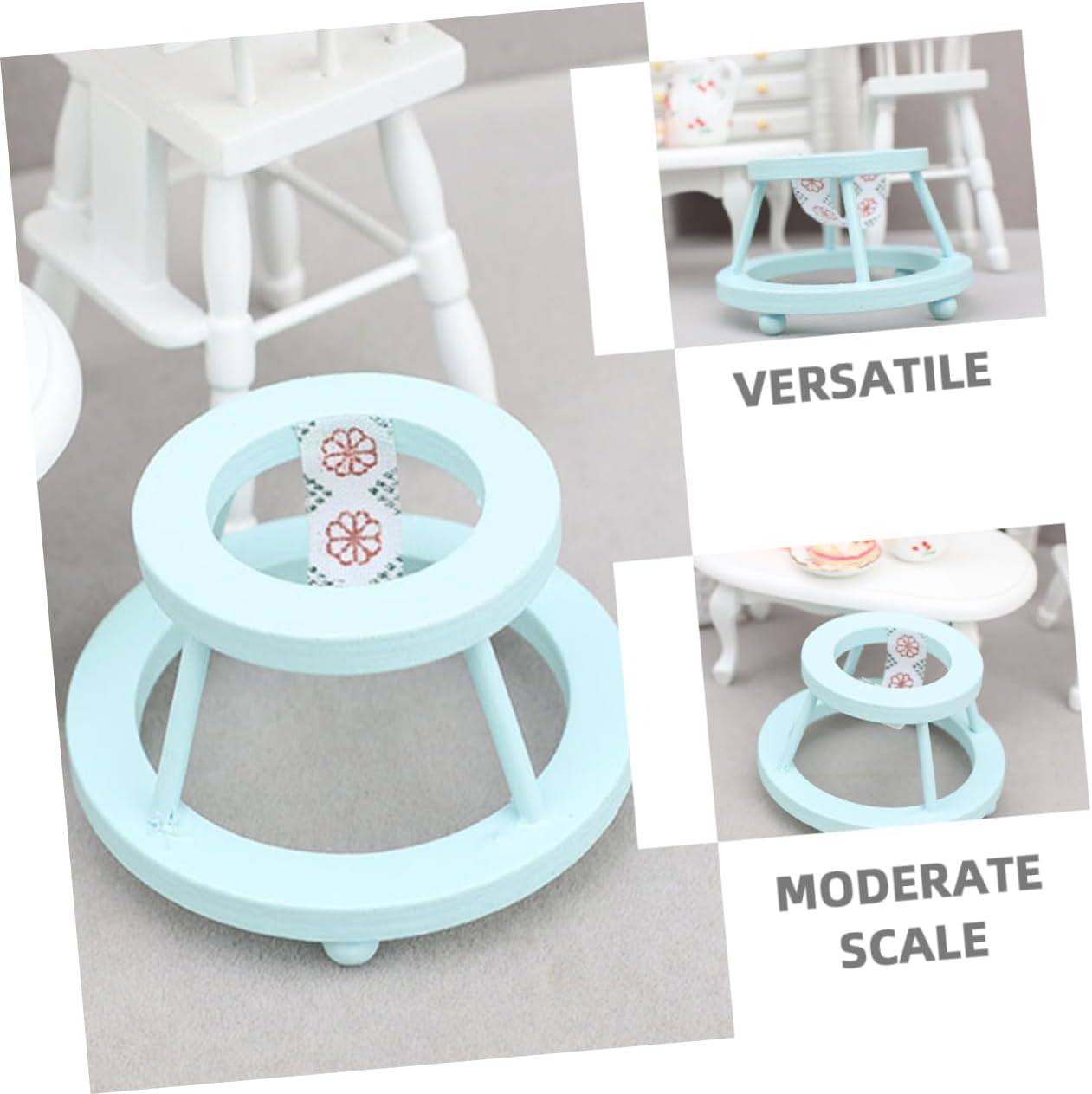 VICASKY 12in1 Mini Baby Wooden Furniture Set