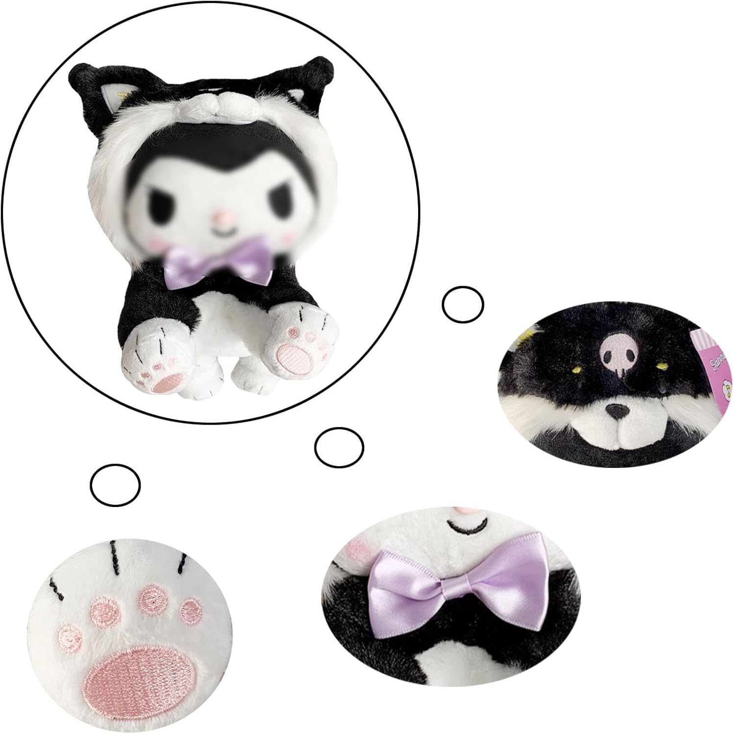 Veakeqe 8 Inch Cartoon Plush Stuffed Animal Toy for Kids
