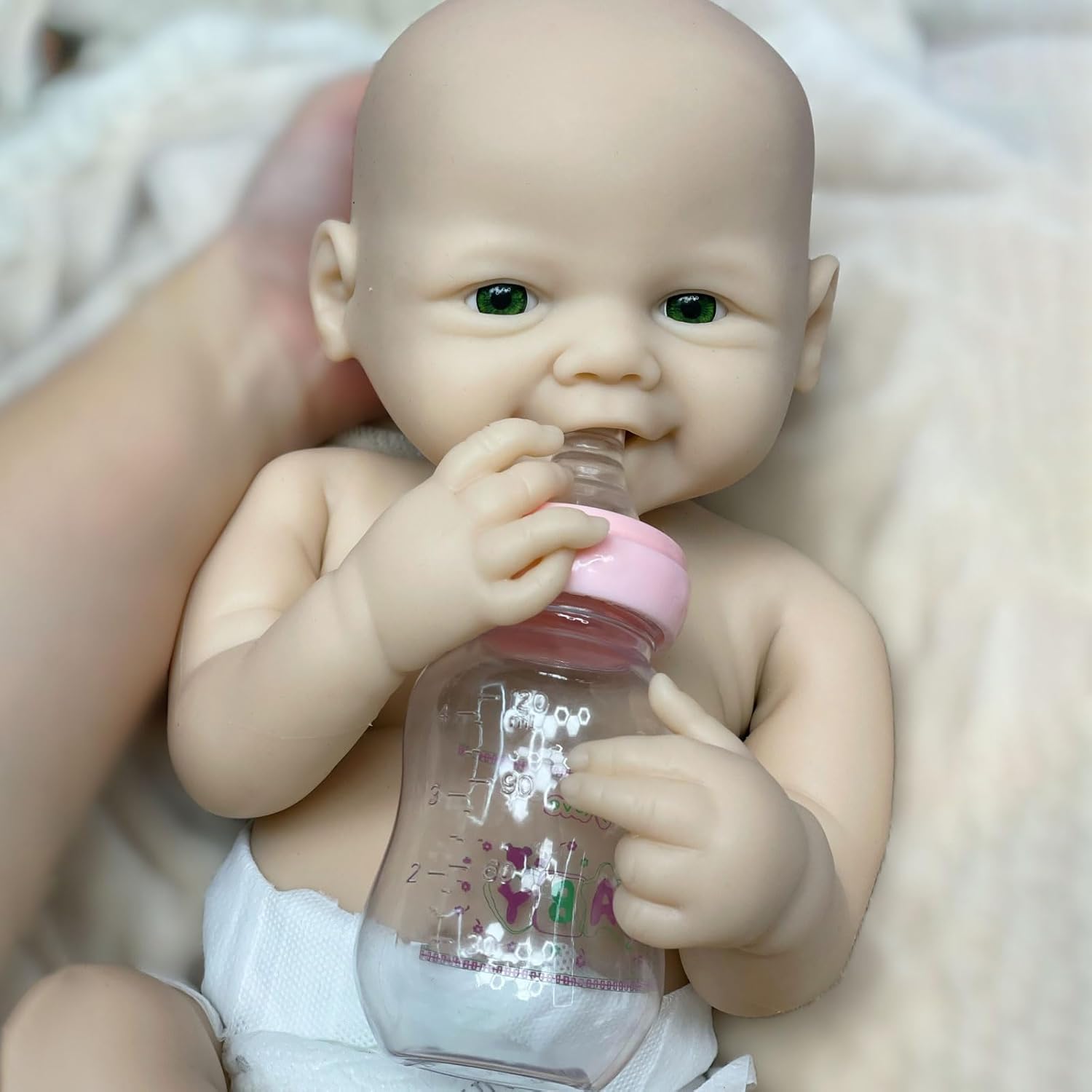 18 Inch Unpainted Reborn Silicone Baby Doll for Kids
