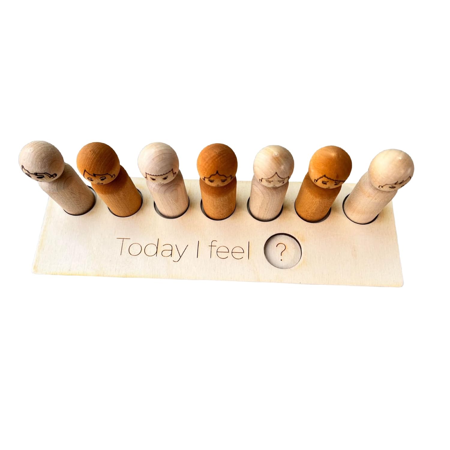 Montessori Wooden Toy with Emotion Faces