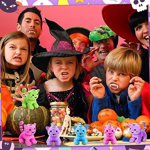 Jenaai 8 Pcs Halloween Cat Plush Set
