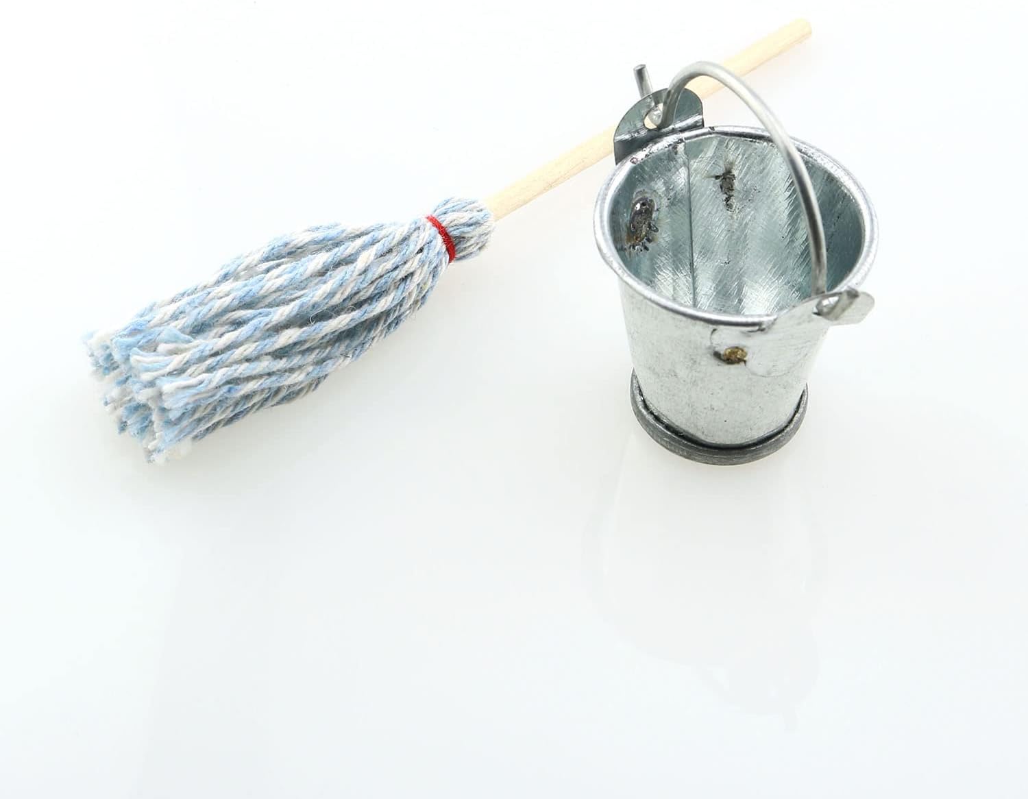 TAODAN Mini Floor Mop with Galvanized Bucket 112 Scale