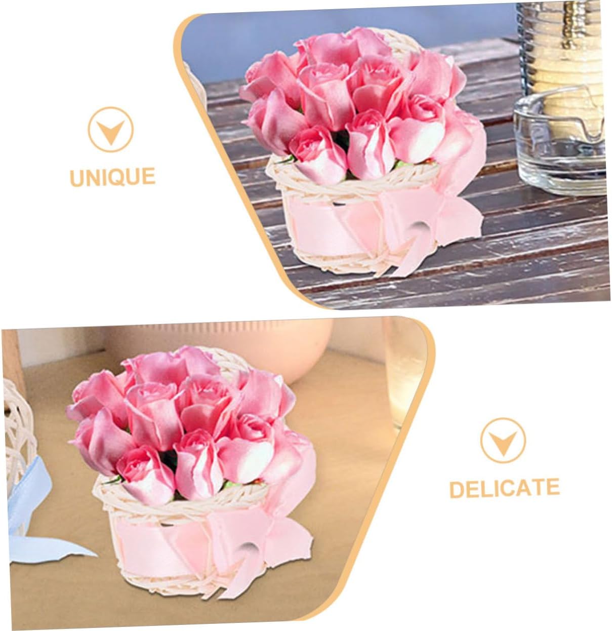 BESPORTBLE Mini Woven Basket Party Favor 6pcs 1