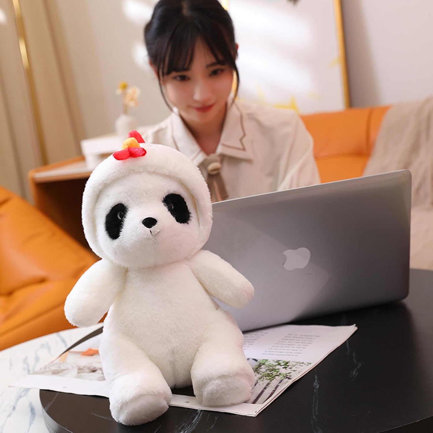 CASAGOOD Stuffed Panda Chick Costume Plush Toy 12 Inch