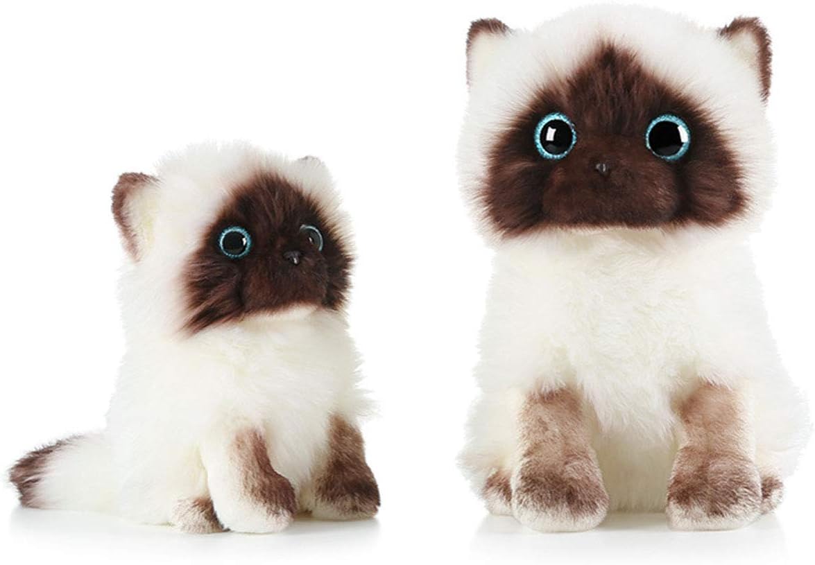 AngelGift Siamese Cat Plush Pillow Toy 8 20cm