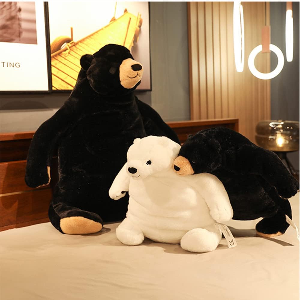 MIAOHAHA Plush Teddy Bear 315in Black Cuddly Stuffed Animal Doll