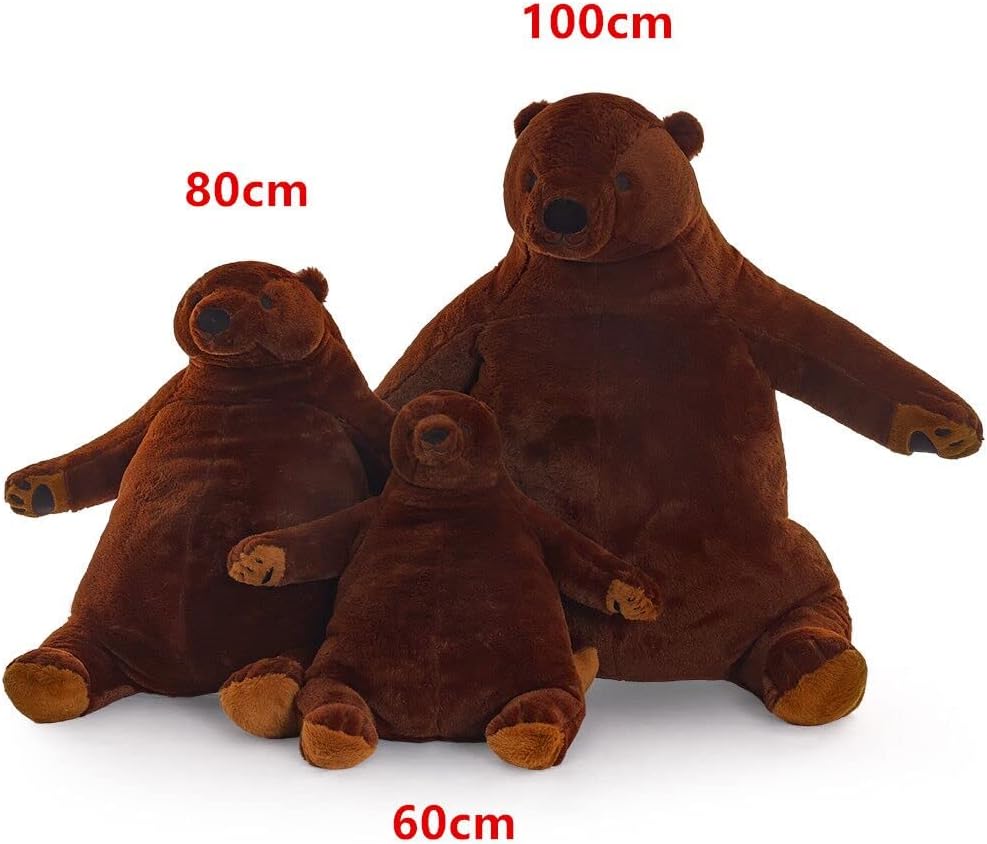SNOWOLF Giant Cuddly Brown Teddy Bear Stuffed Animal