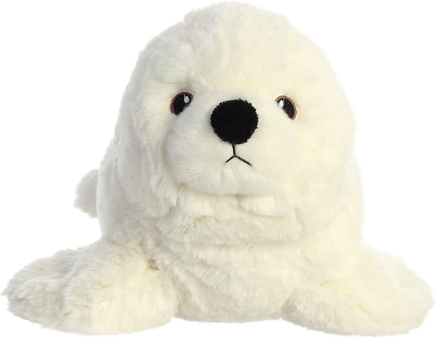 Aurora Responsibly Made Eco Seal Stuffed Animal - 12 Inches White