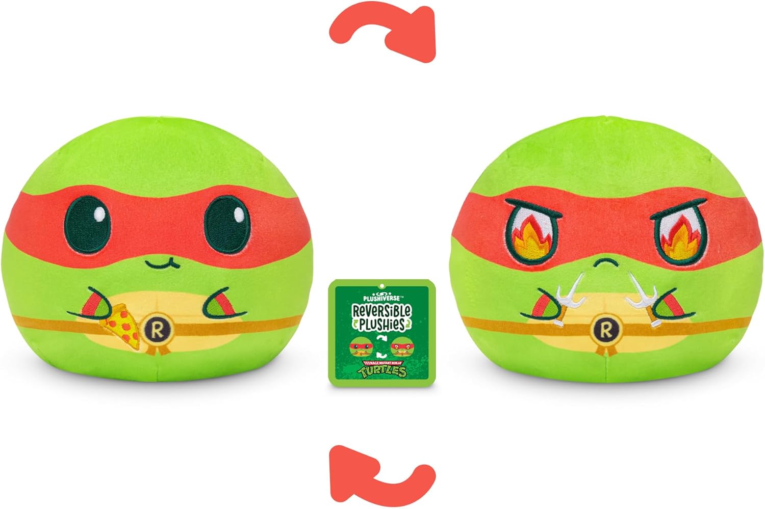 TeeTurtle Raphael Reversible Plushie - 6 Inch Cute Stuffed Animal