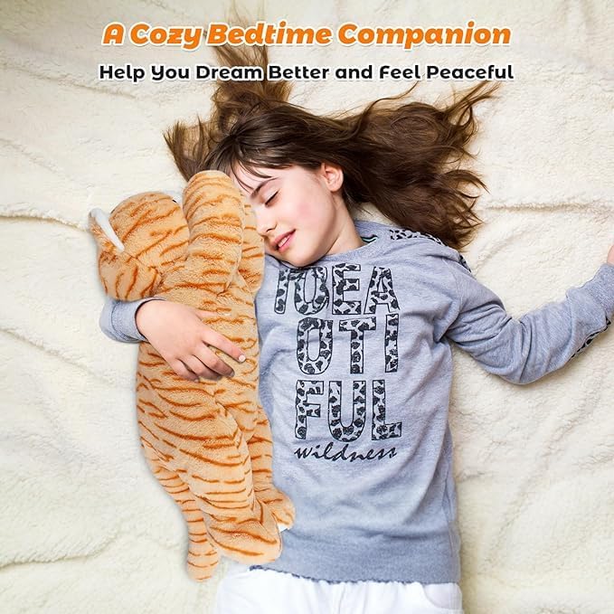 Bobbie Laxi 25 Cat Weighted Plush Toy for Comfort and Cuddle