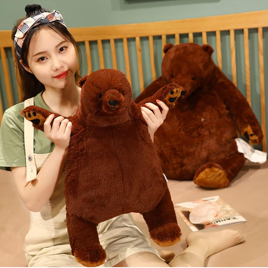 Yeqivo Giant Brown Bear Plush Toy 393inch for Kids