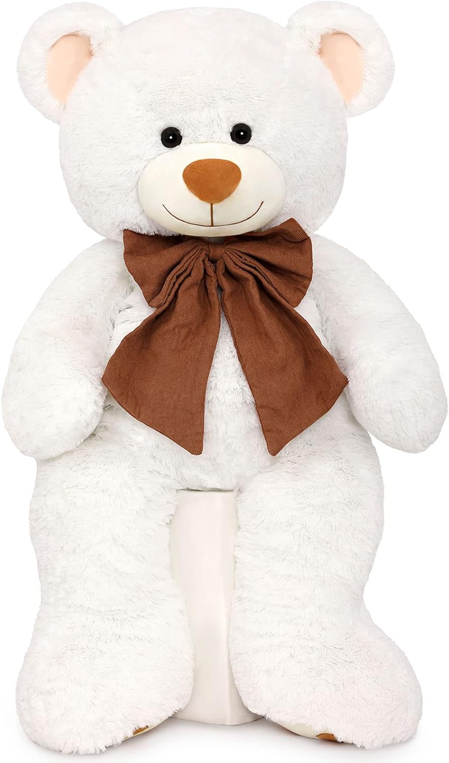 40 Inch White Teddy Bear Plush Pillow Gift