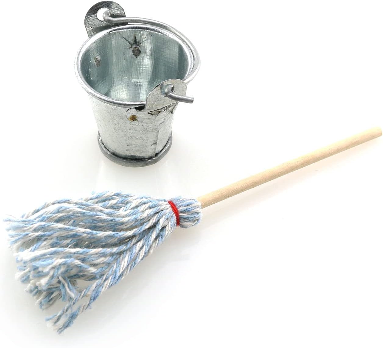 TAODAN Mini Floor Mop with Galvanized Bucket 112 Scale