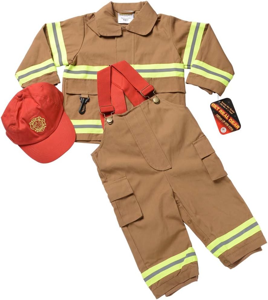 Aeromax Jr Fire Fighter Suit Tan 18 Months