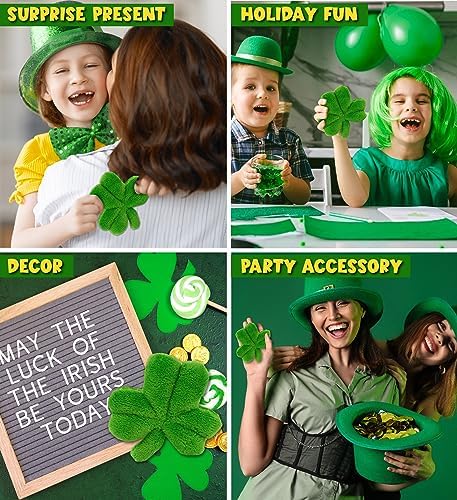 DolliBu Green Shamrock Plush Toy - 4 Inches