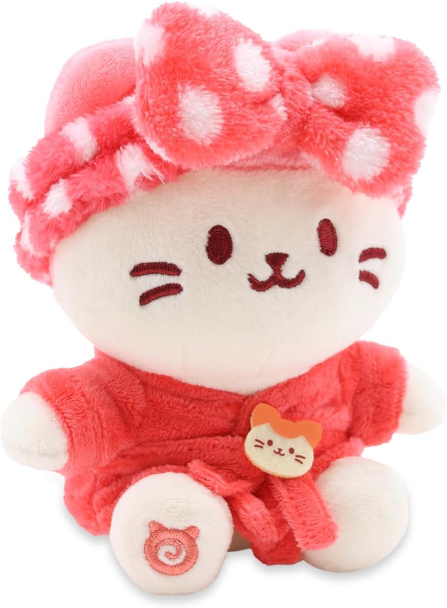 Anirollz Spa Sitting Plush Doll Kittiroll in Robe