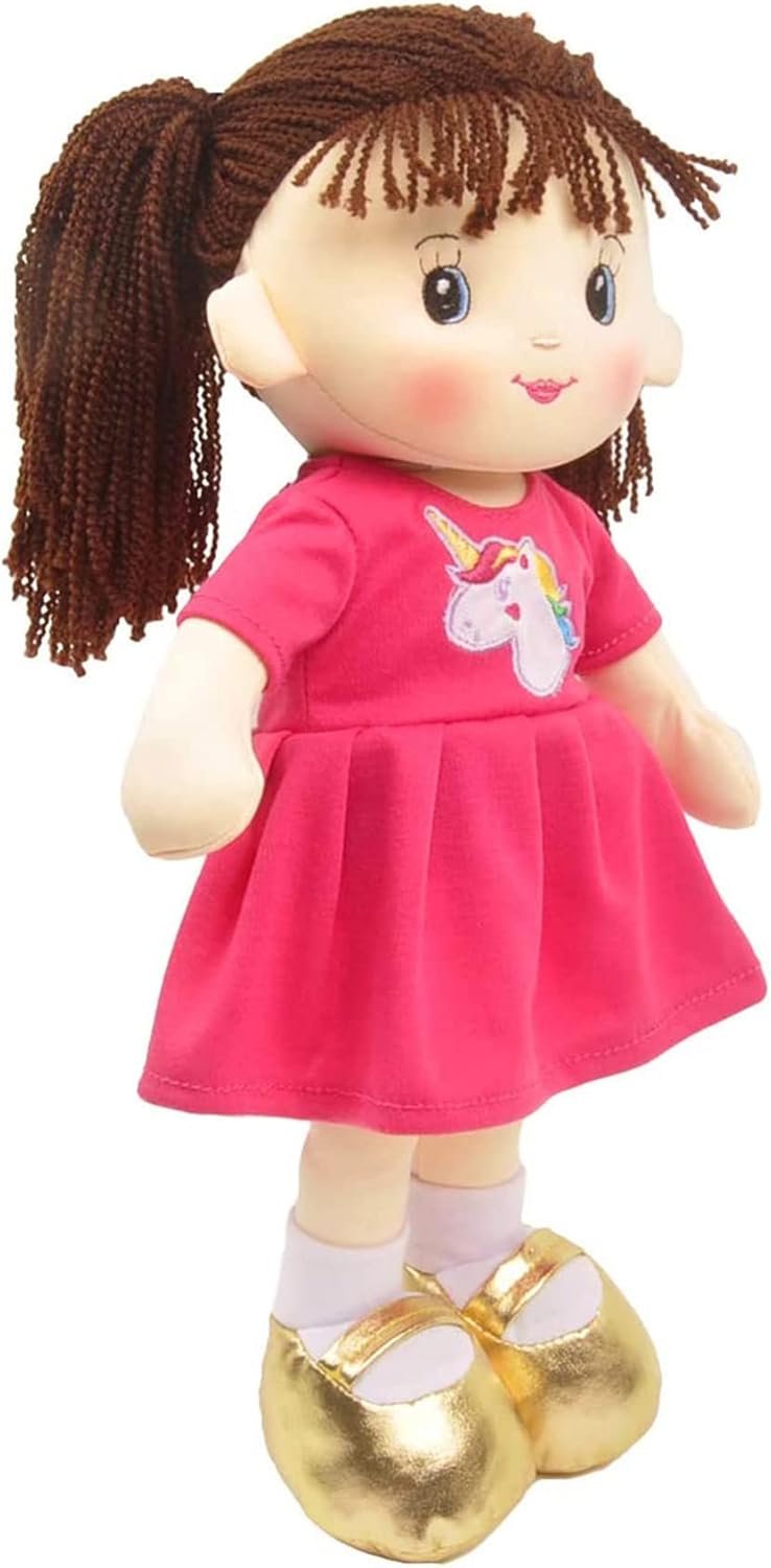Linzy Toys 16 Pink Laura Plush Rag Doll