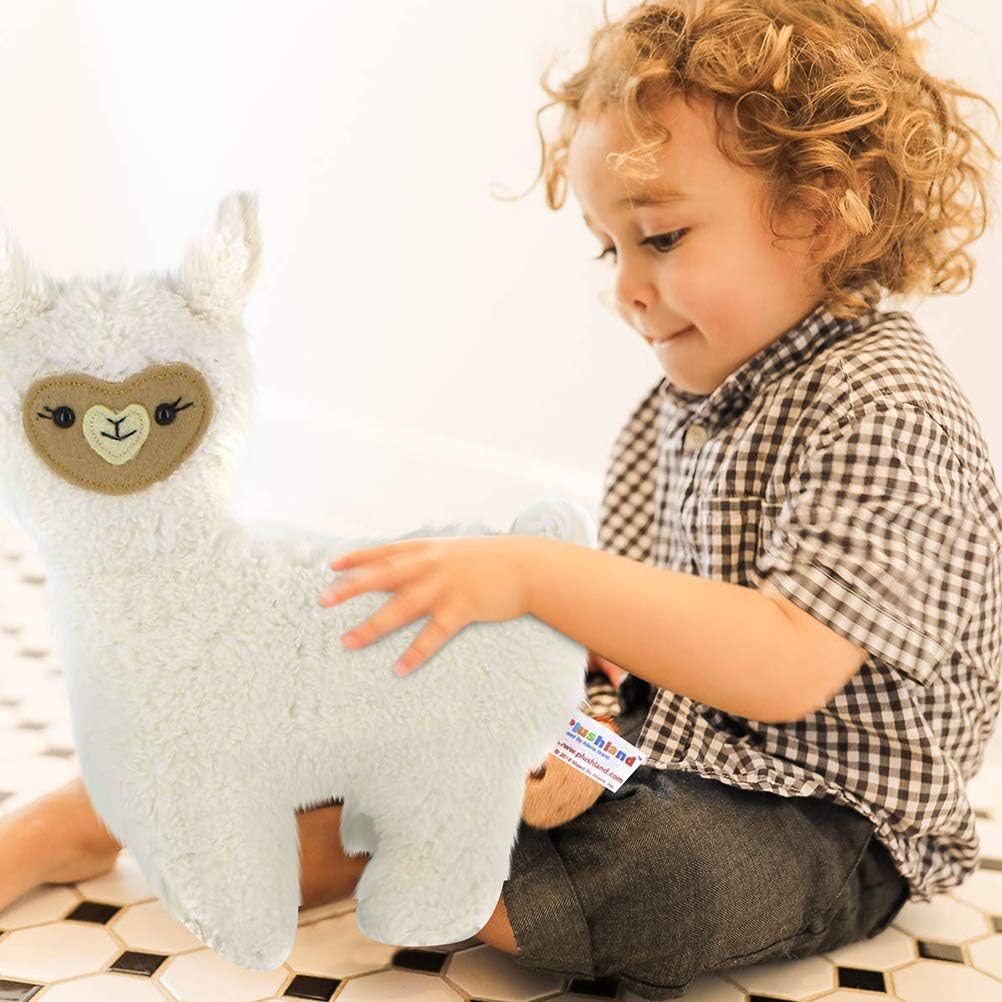 Plushland Marshmella 10 Inch White Llama Plush Toy