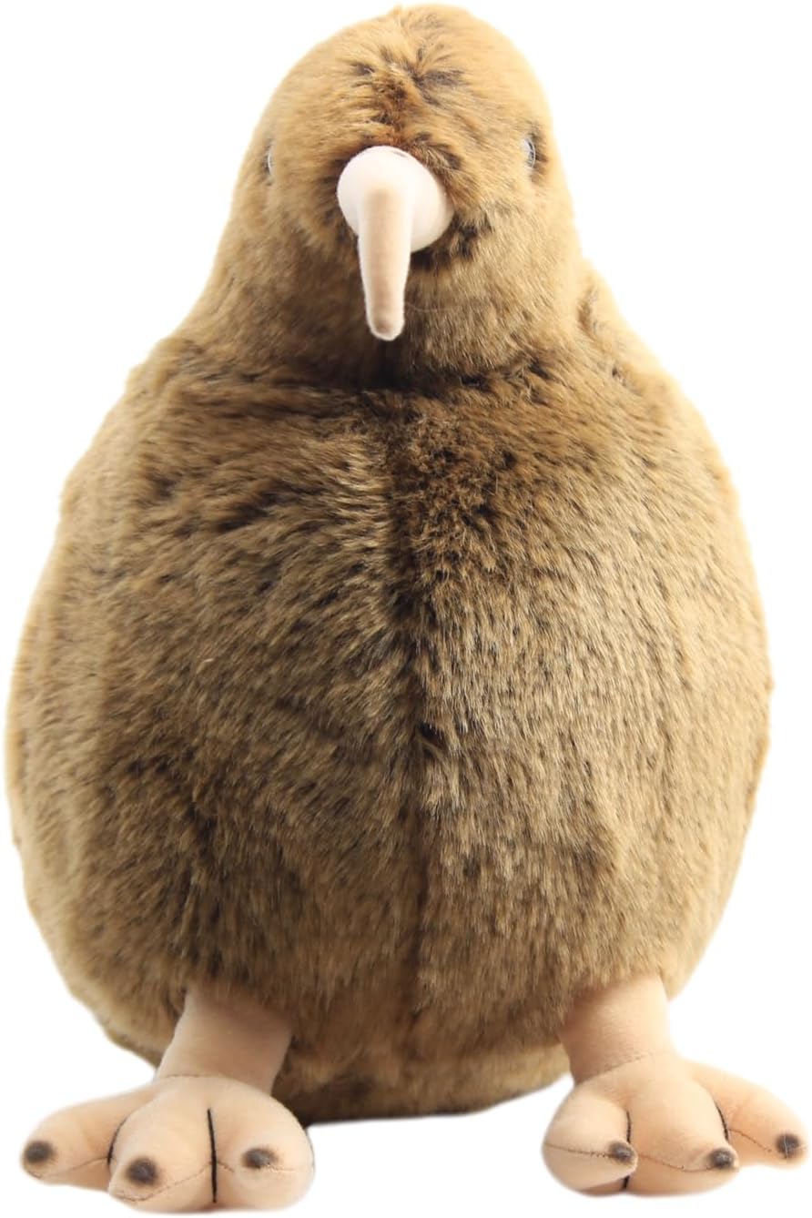 WinAdiGoo 11 Inch Cute Furry Kiwi Plush Doll Toy