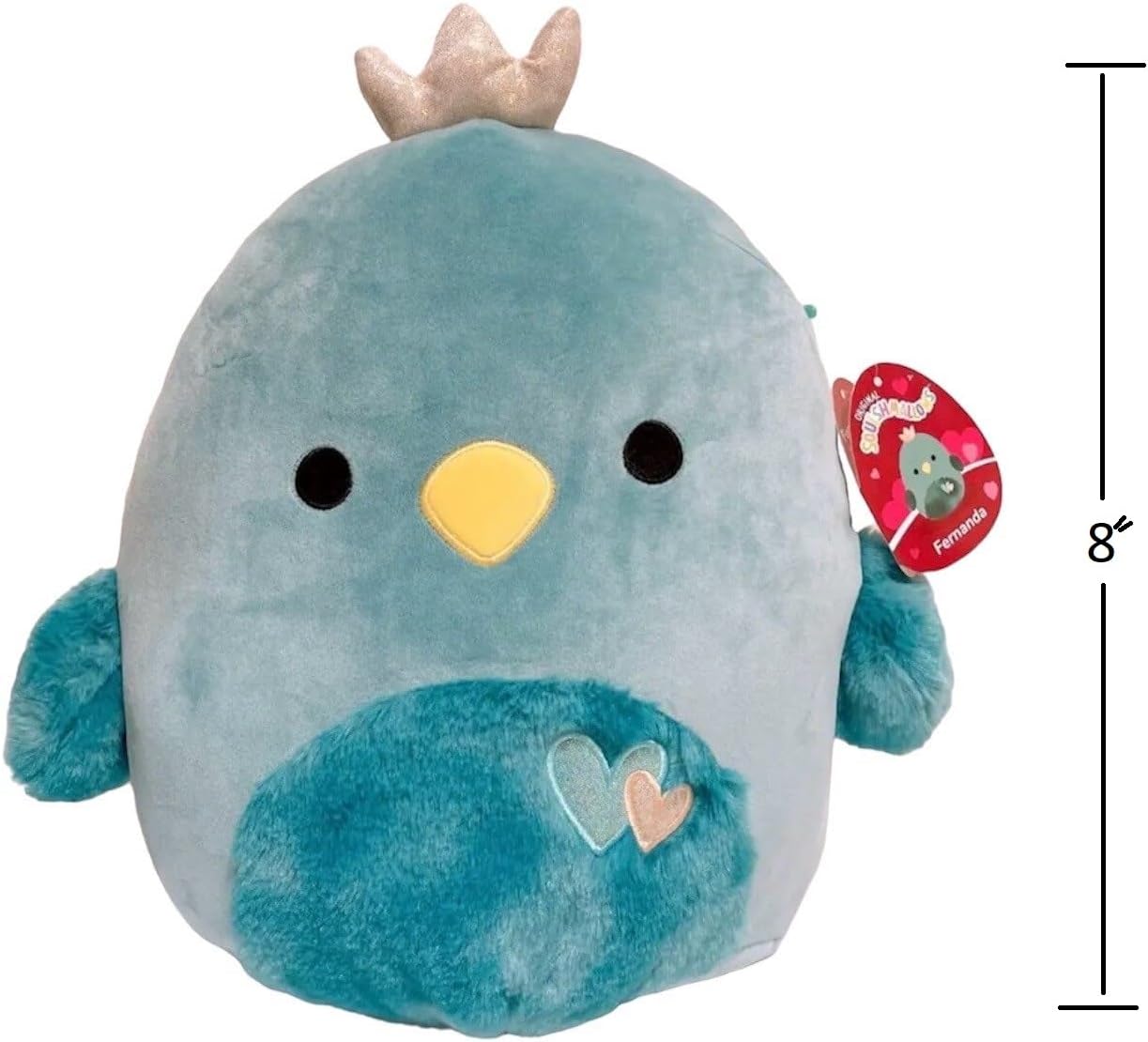 Squishmallows 8 Inch Fernanda The Bird - Valentines Day Plush