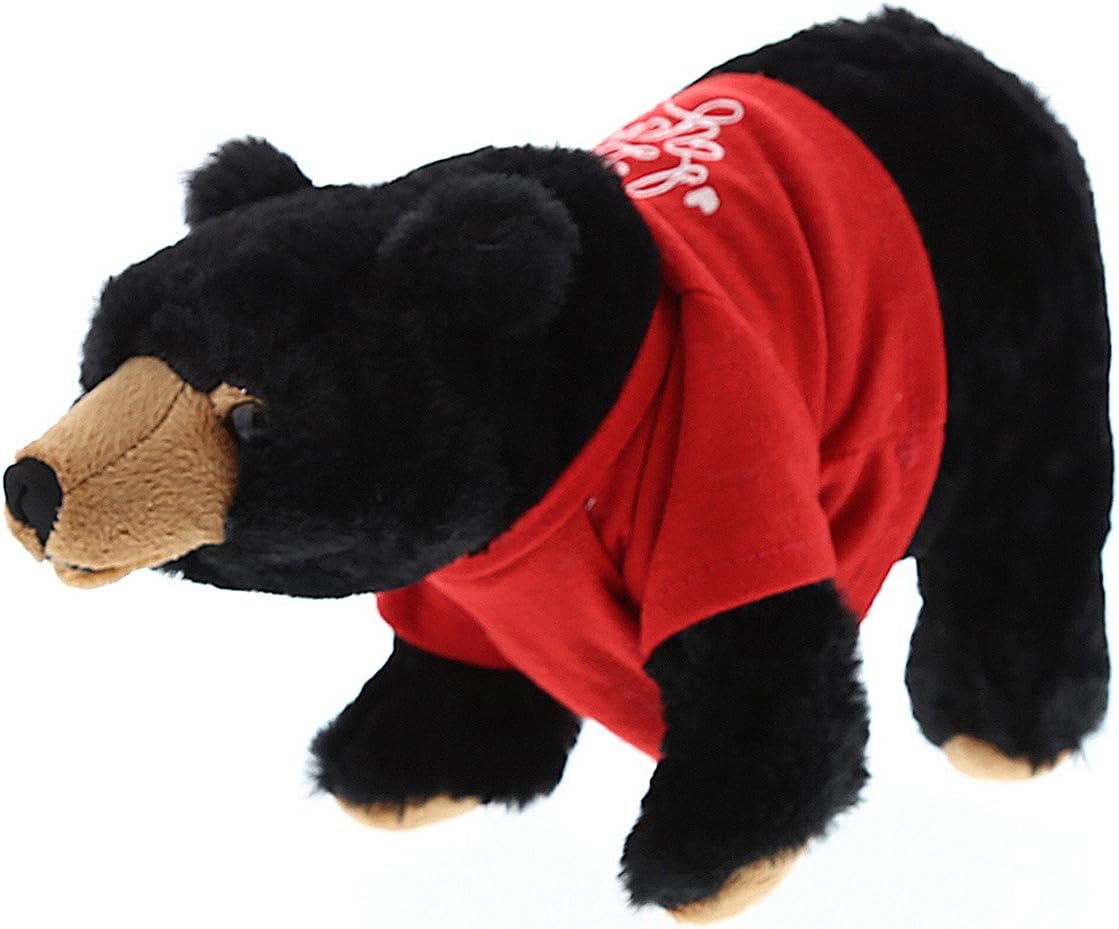 DolliBu I Love You Valentine Wild Black Bear Plush