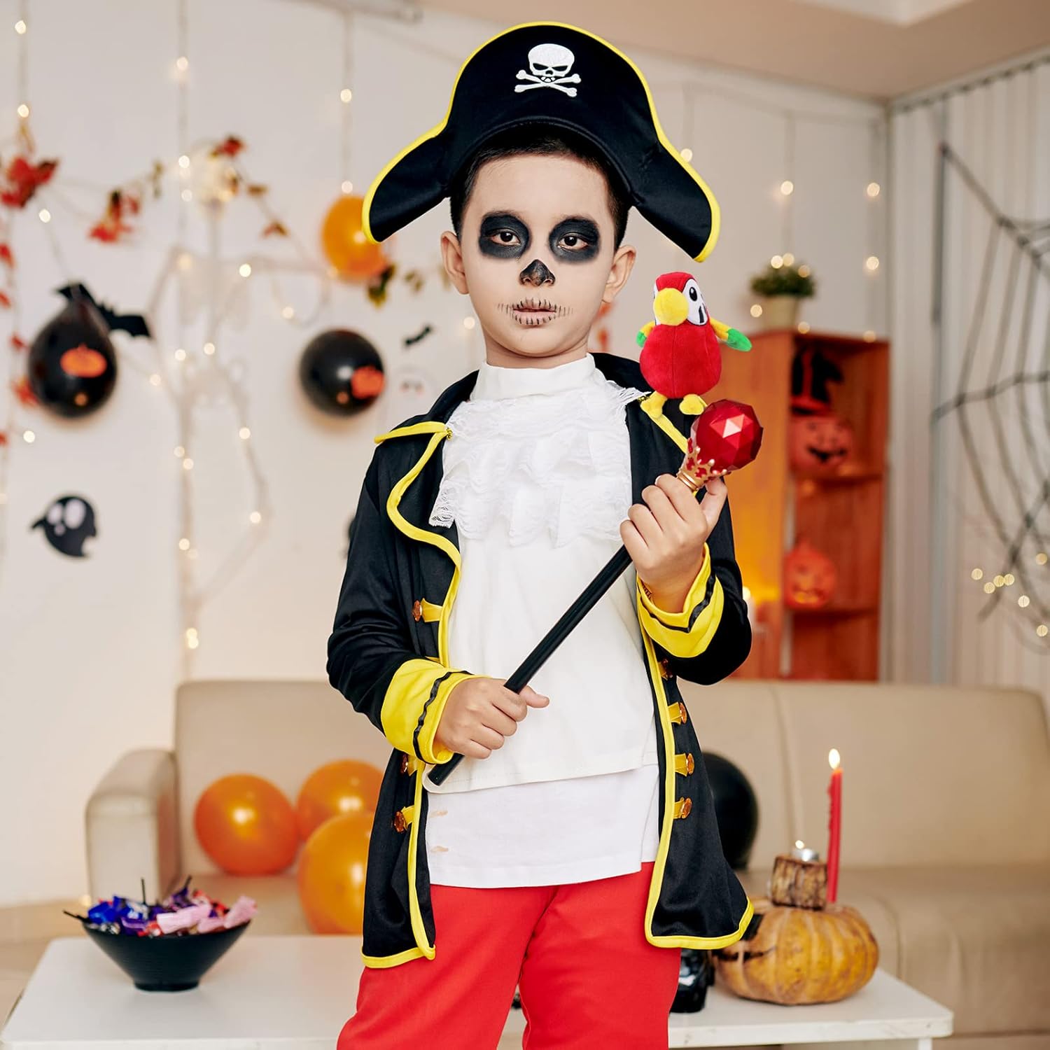 Kathfly 3 Pcs Pirate Parrot Shoulder Prop Toy