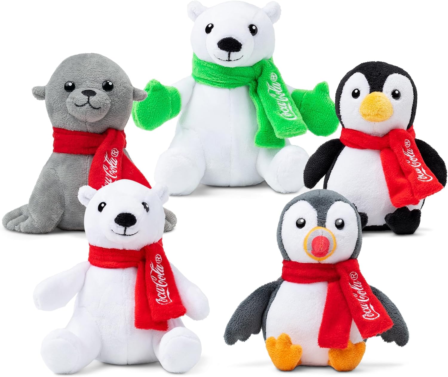 Coca-Cola Pop Cans Plush Collectible 5-Inch Stuffed Animal