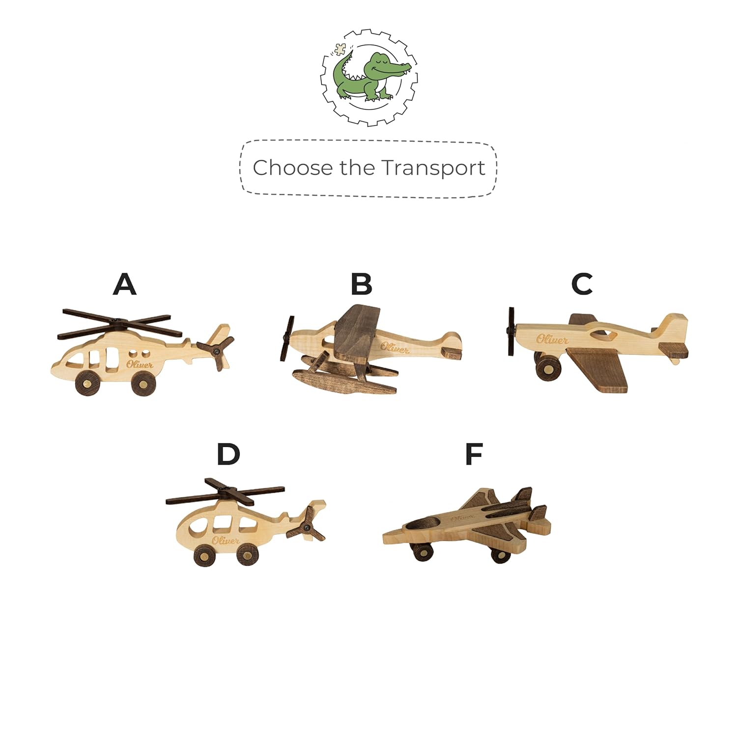 Personalized Military Helicopter Toy for Kids