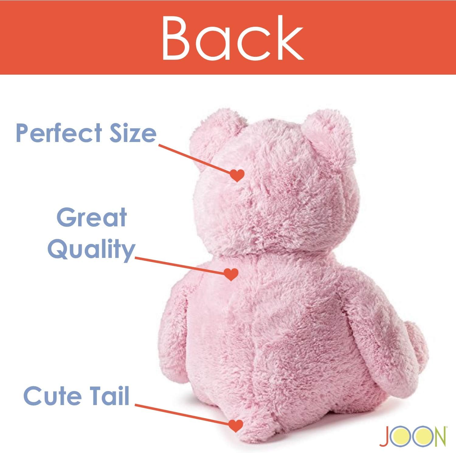 JOON 38 Inch Teddy Bear with Ribbon and Bow