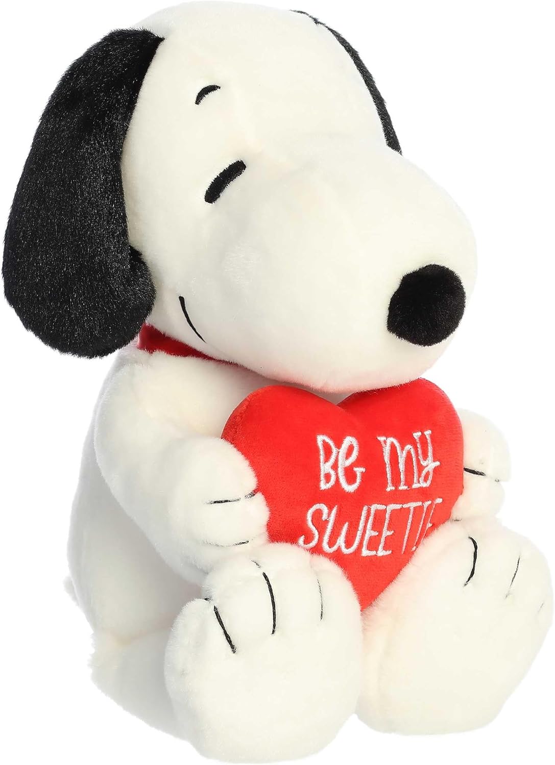 Aurora Snoopy Be My Sweetie Stuffed Animal - 11 Inches White