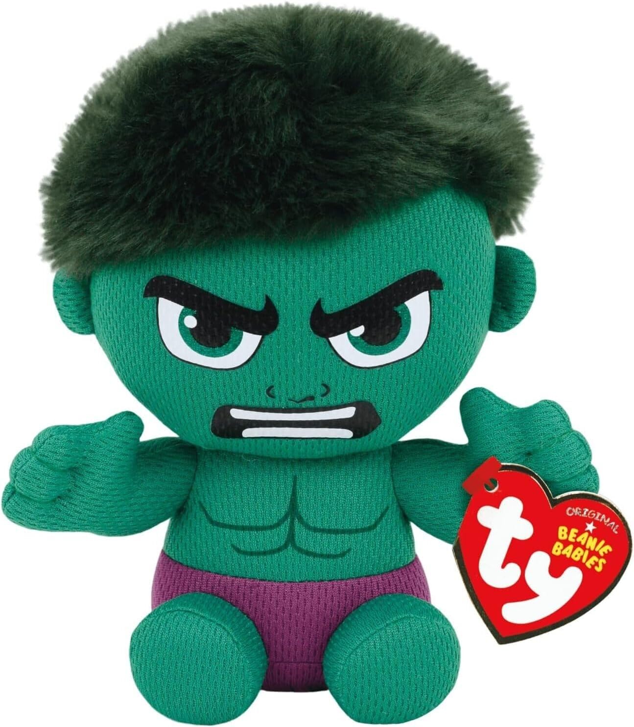 Ty Incredible Hulk Plush Green Purple Regular