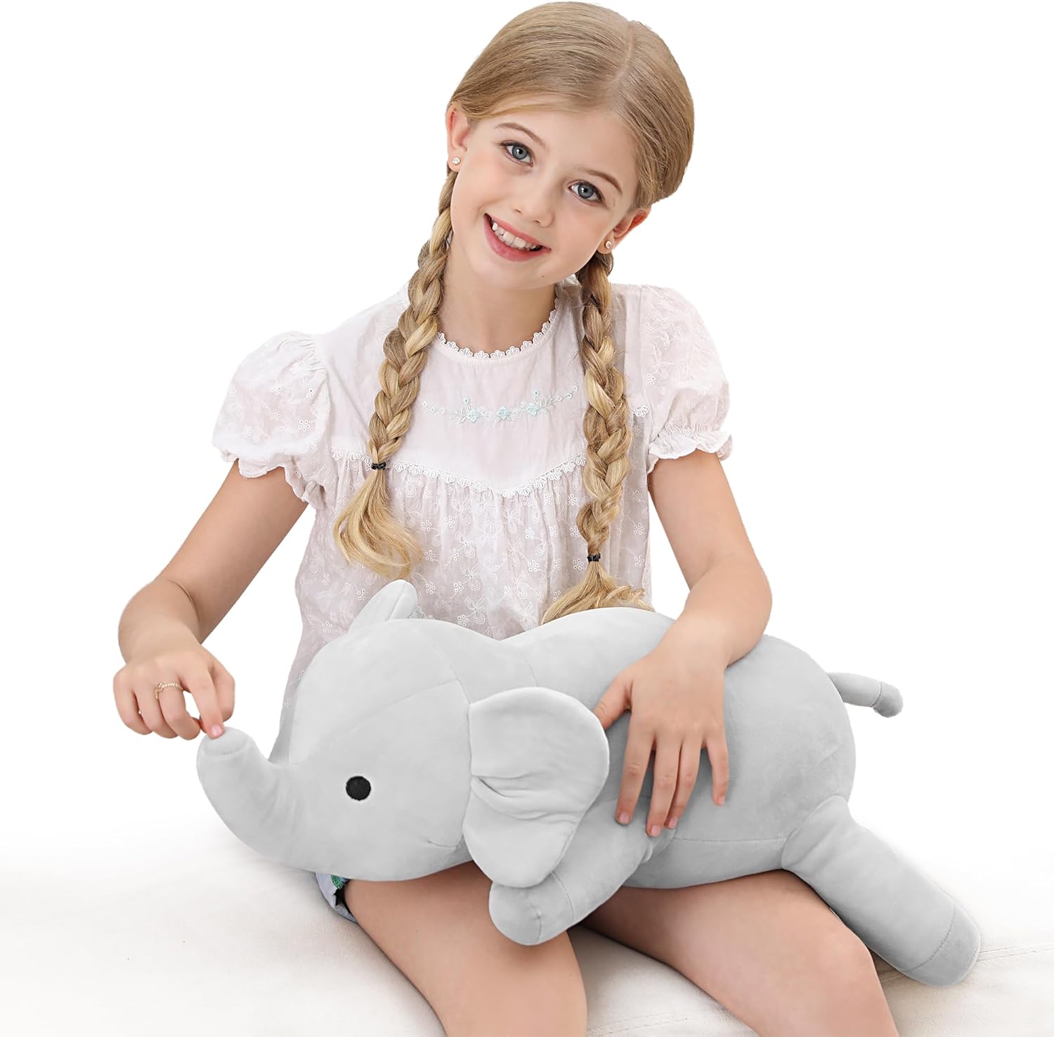 OurHonor 24 Weighted Elephant Plush Toy 42Lbs Soft Comfort Gift