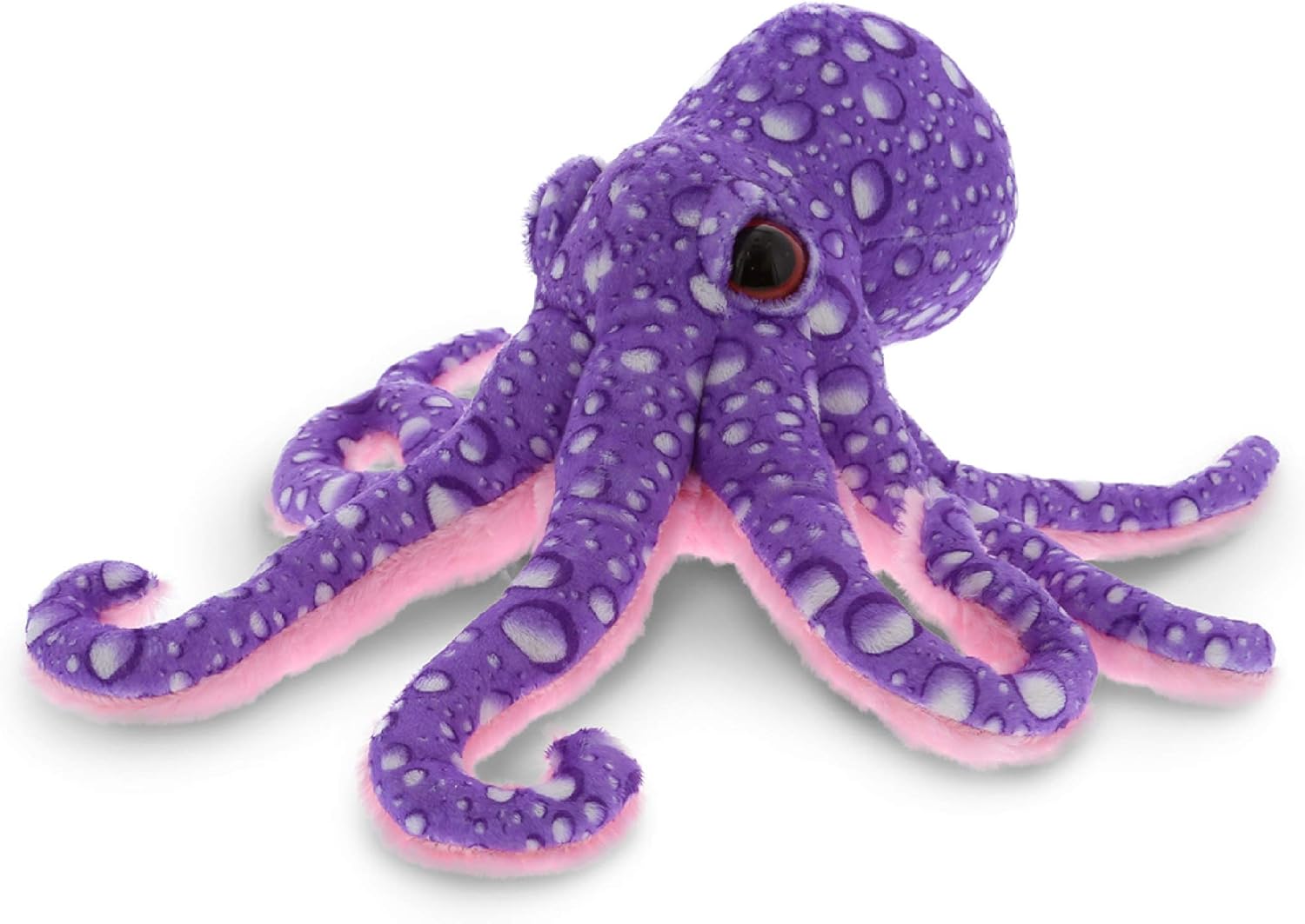 DolliBu Wild Stuffed Animal Purple Octopus 12 in