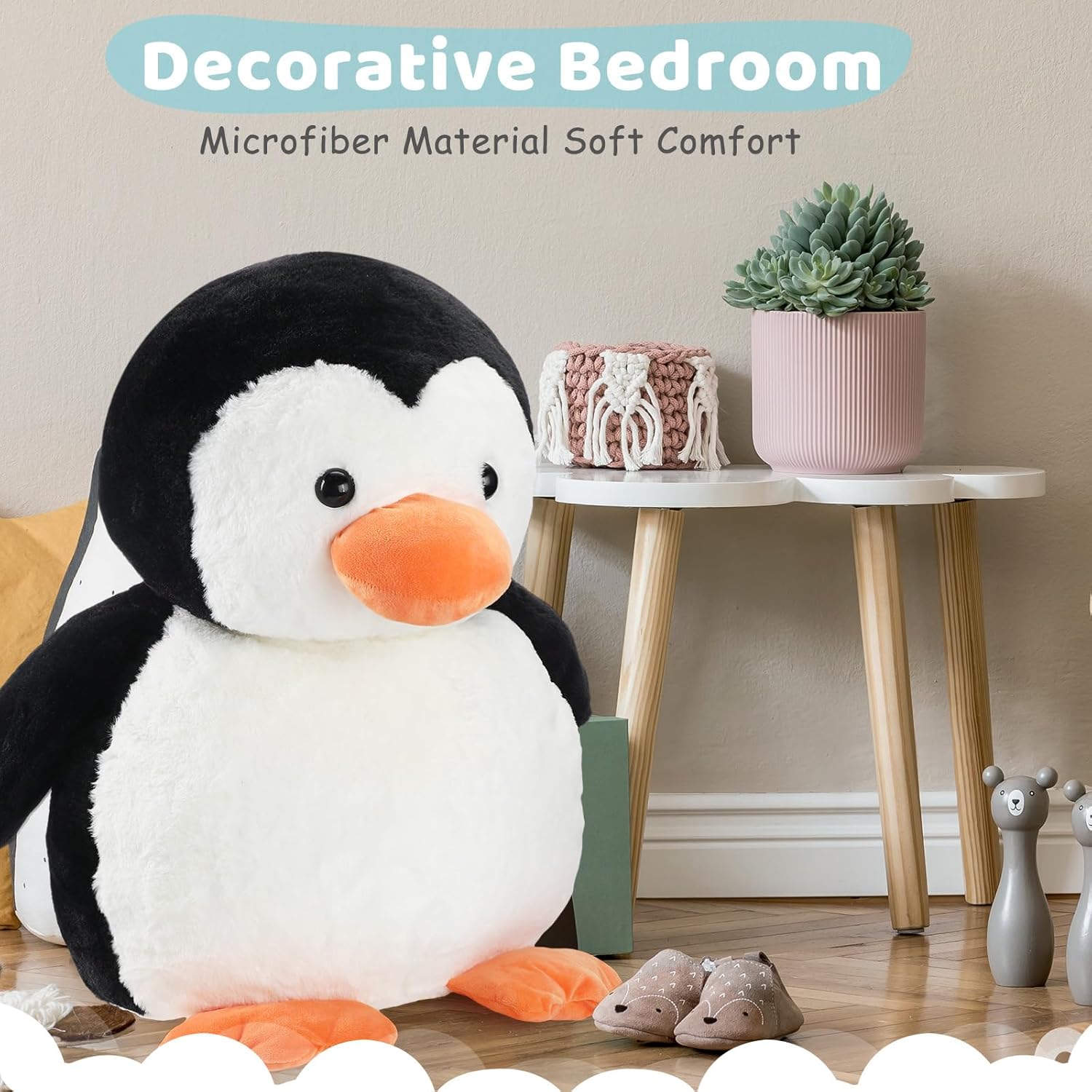 256 Giant Penguin Plush Toy Cuddly Stuffed Animal