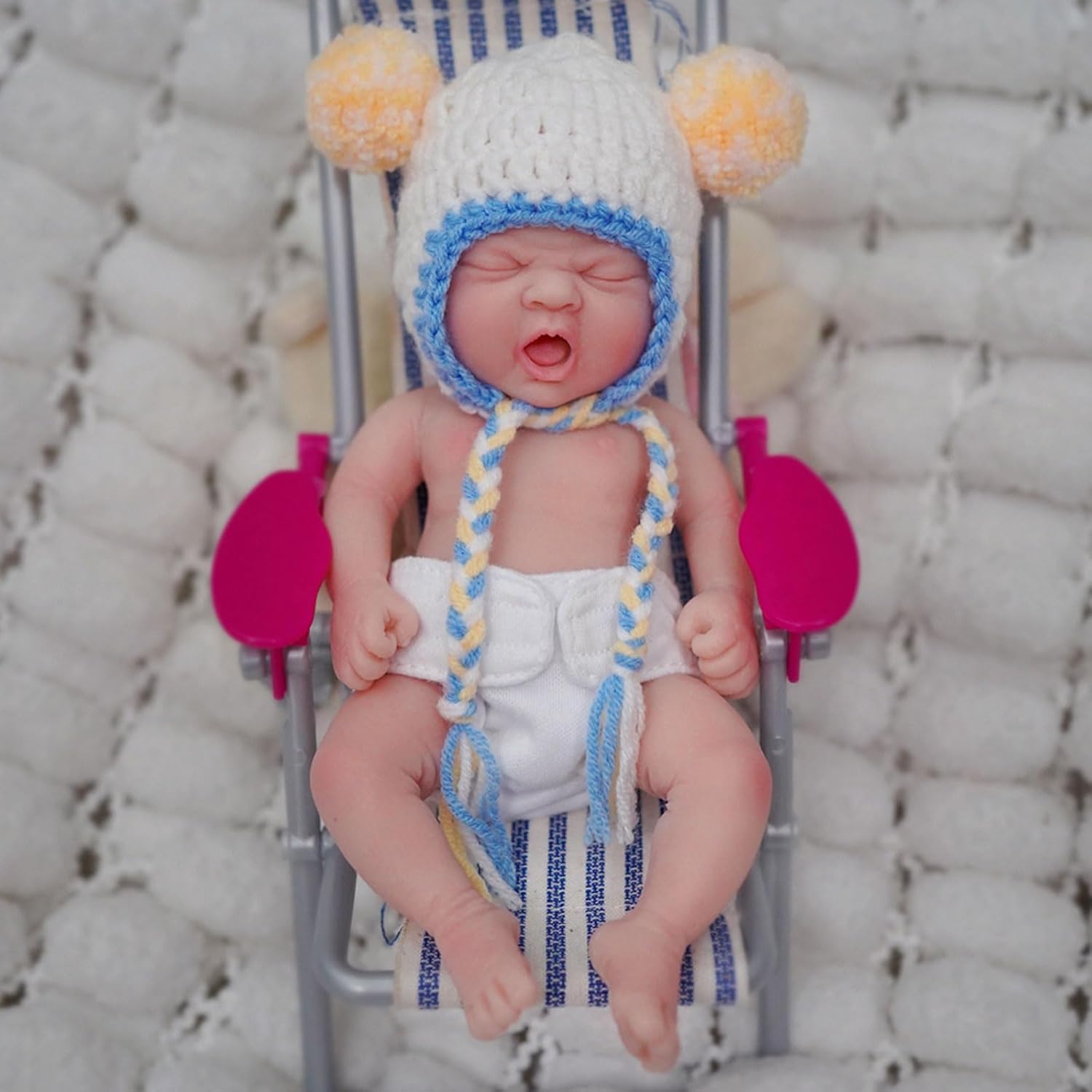 MYREBABY 7 Inch Reborn Baby Doll Boy with Accessories