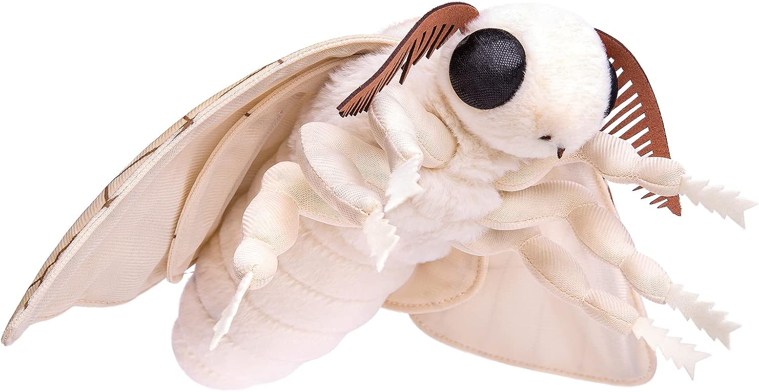 Cute Yellow Silk Moth Plush Toy 26in