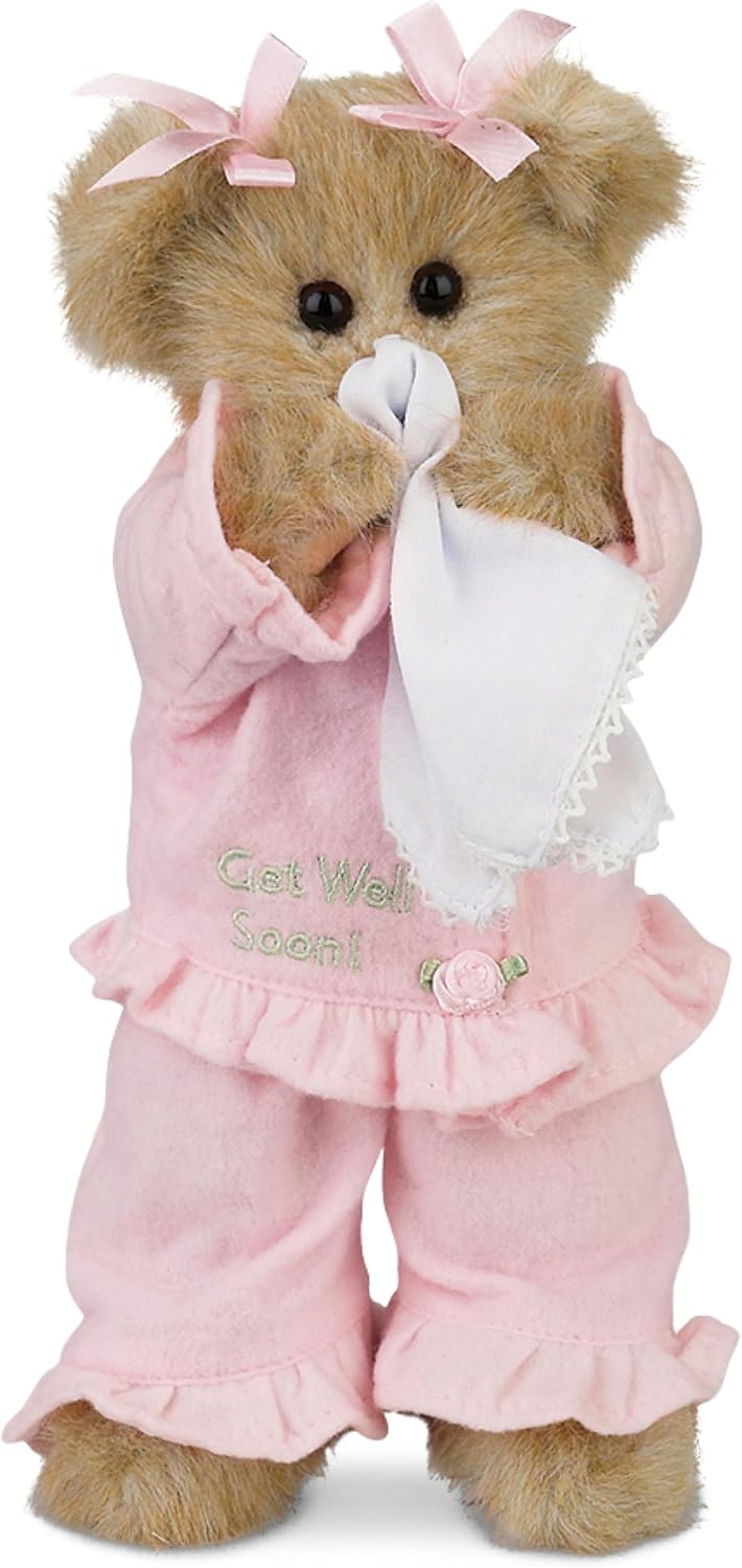 Bearington Sicky Vicky Get Well Teddy Bear 10 Inch