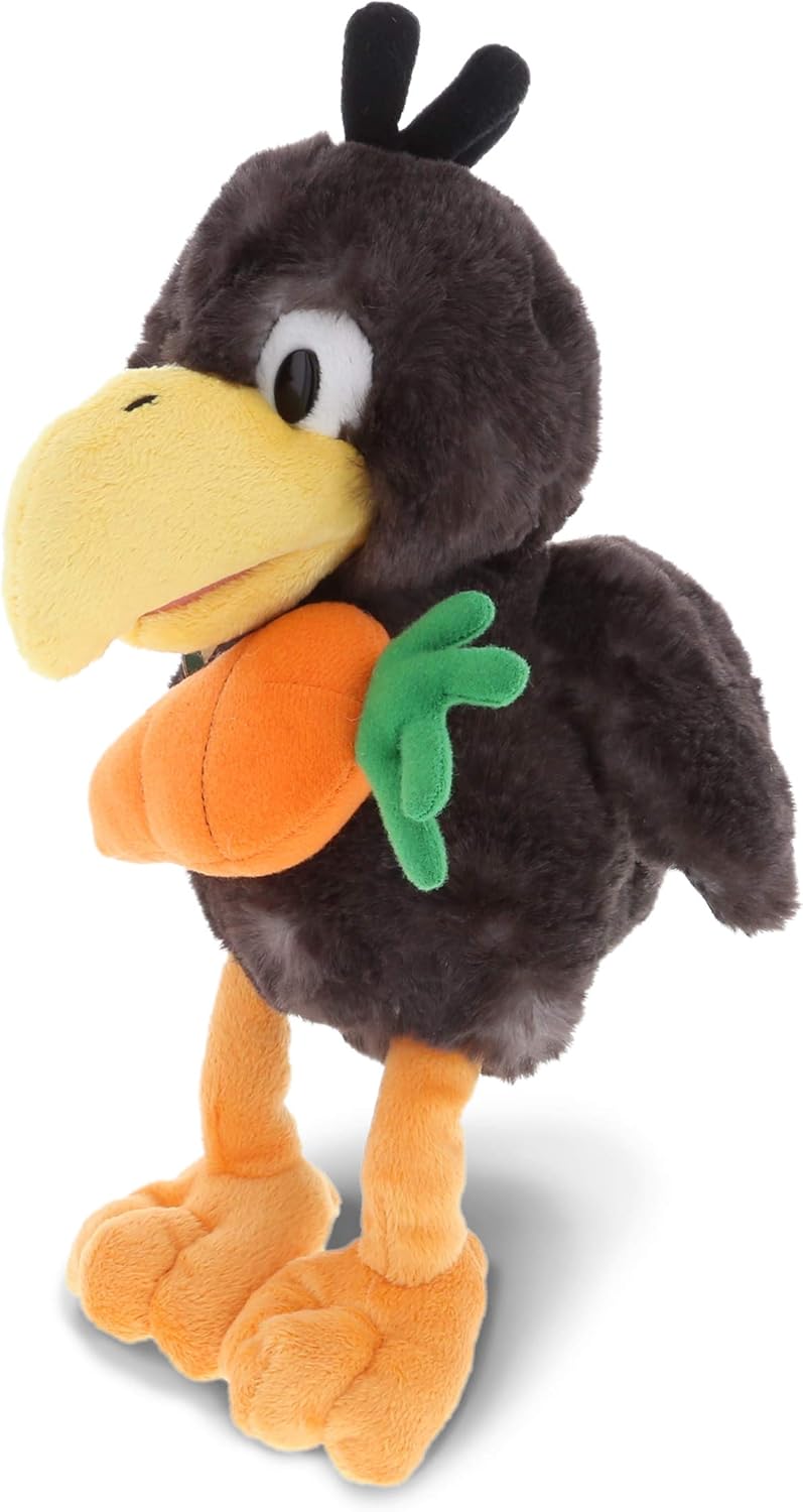 DolliBu Easter Crow Plush with Carrot - 95 Inch Cute Stuffed Toy