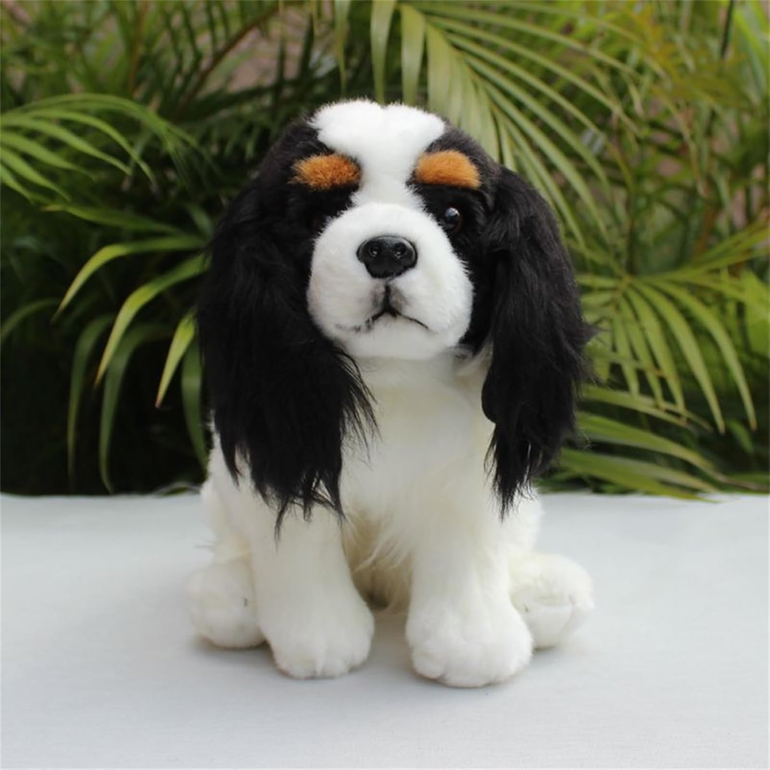 Whrigud Realistic King Charles Spaniel Plush Toy