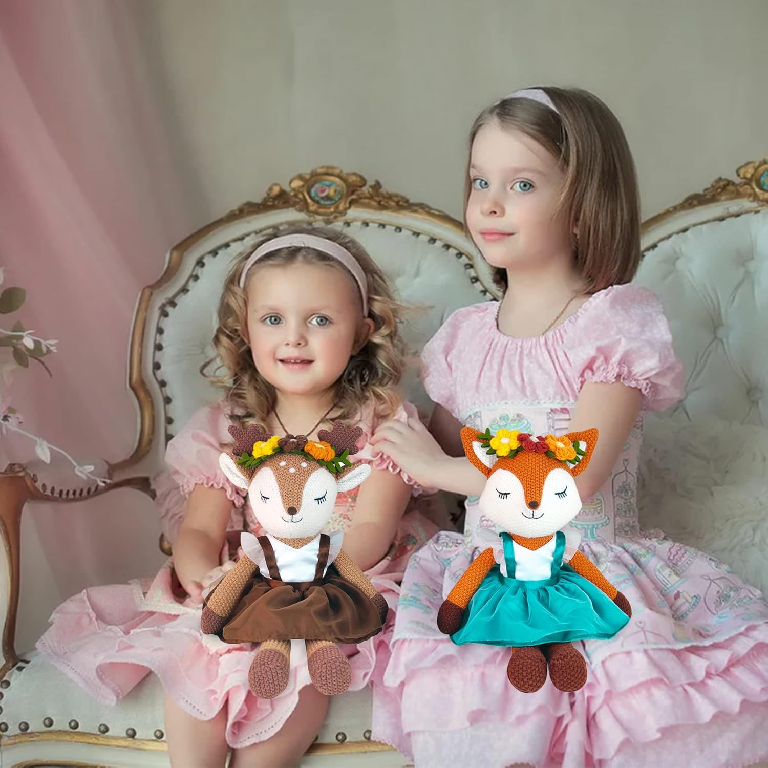 Justqunseen Cute Fox Stuffed Animal for Girls