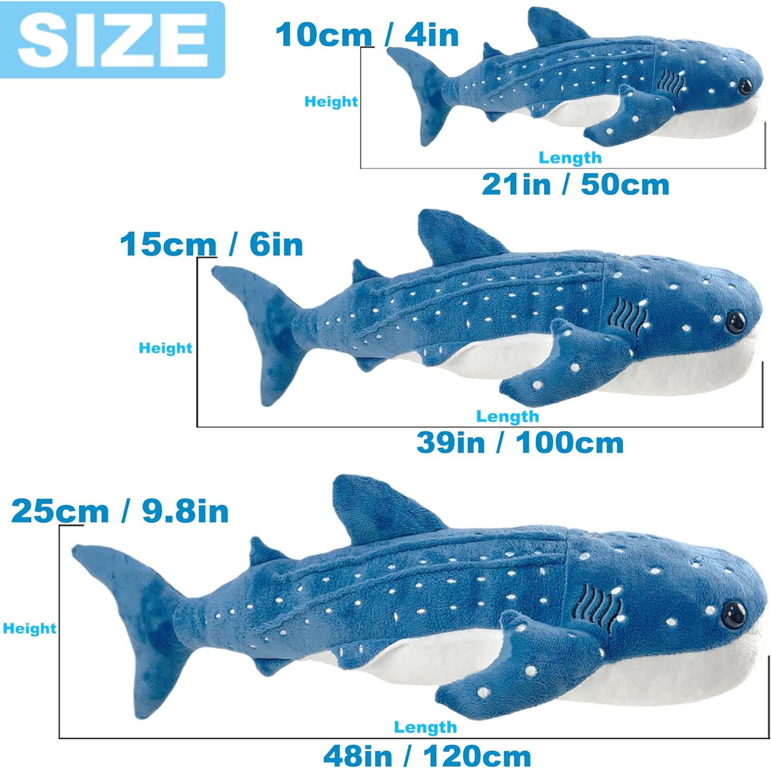 185 Inch Whale Shark Plush Toy Pillow For Kids