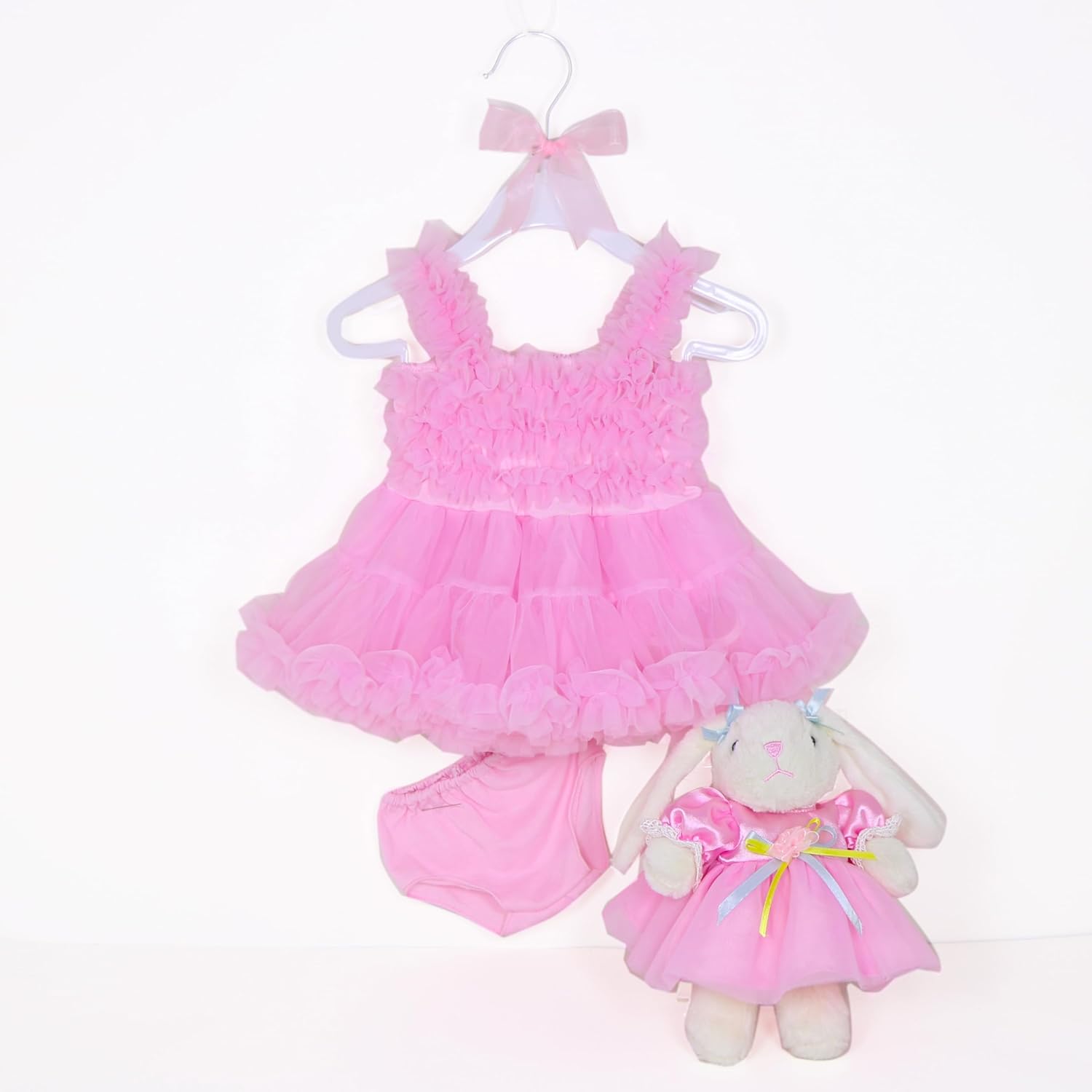 WAWA-HAOKEAI Reborn Doll Clothes Pink 1